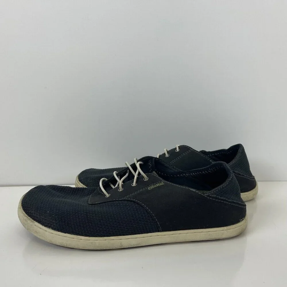 Olukai Nohea Moku Lightweight Slip On Boat Shoes Mesh Blue Mens Size 9